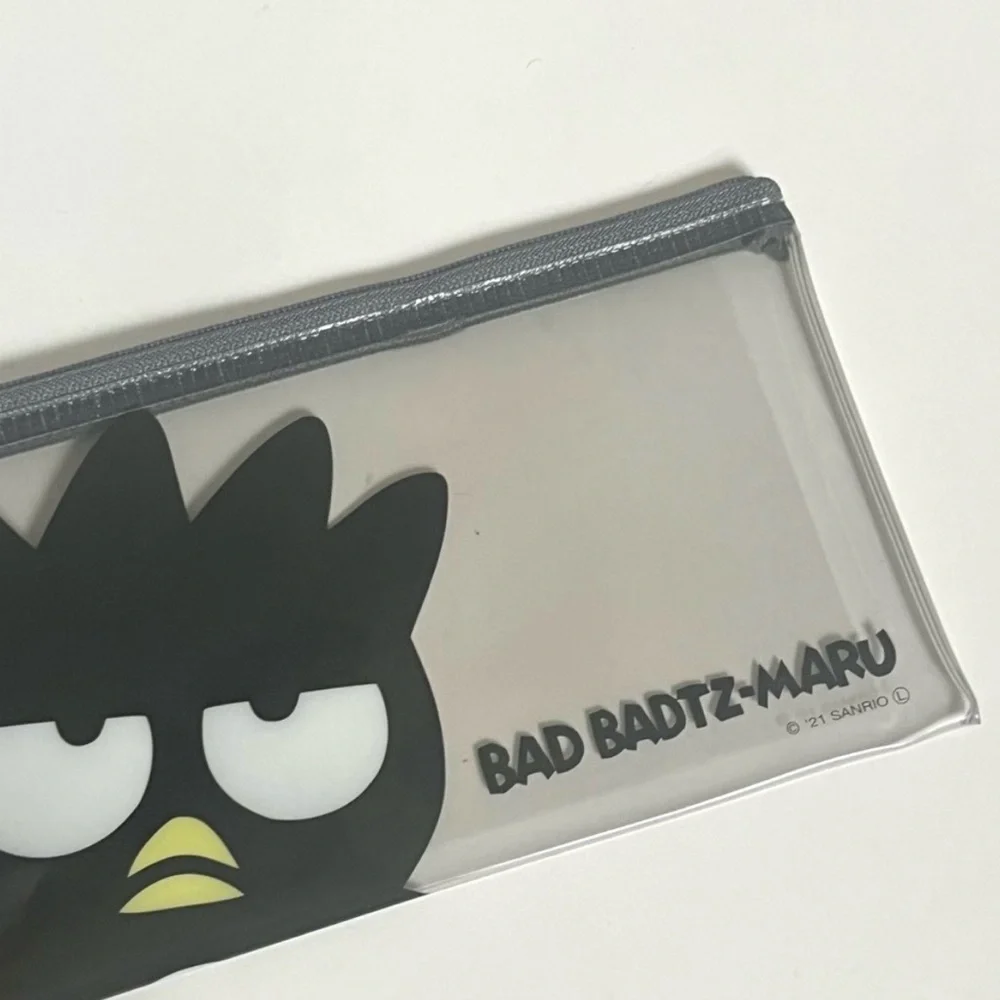 🆕 🎉 set of 2 clear zipper Sanrio pouches featuring Cinnamoroll & Bad Badtz-Maru